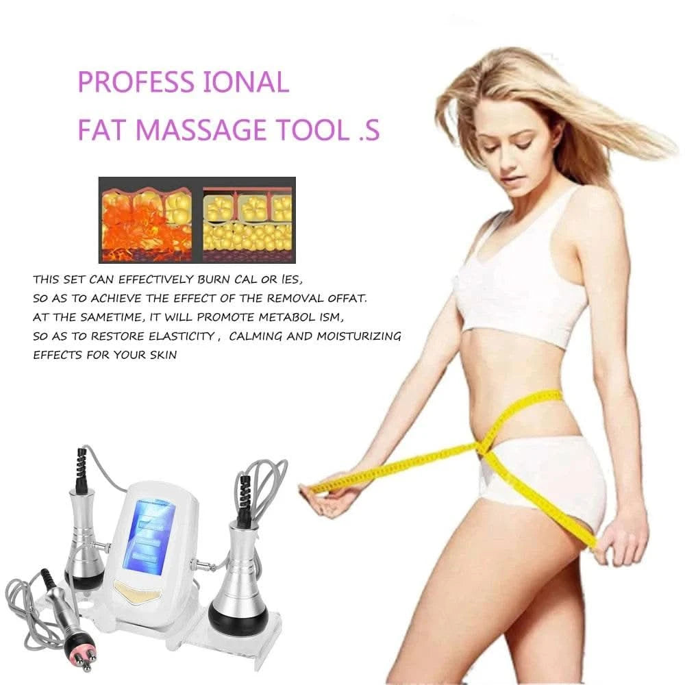 AOKO Metal Head 40K Cavitation Fat Burn Body Slimming Massage Machine Weight Loss Facial Skin lifting Tightening Beauty Device - M & M Global