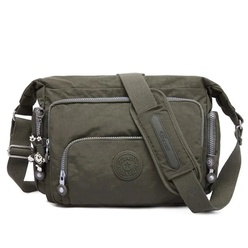 High Quality A4 Men Women Shoulder Messenger Bag Cross Body Large Capacity Purse Waterproof Lightweight Blue Purple Red M1304 - M & M Global