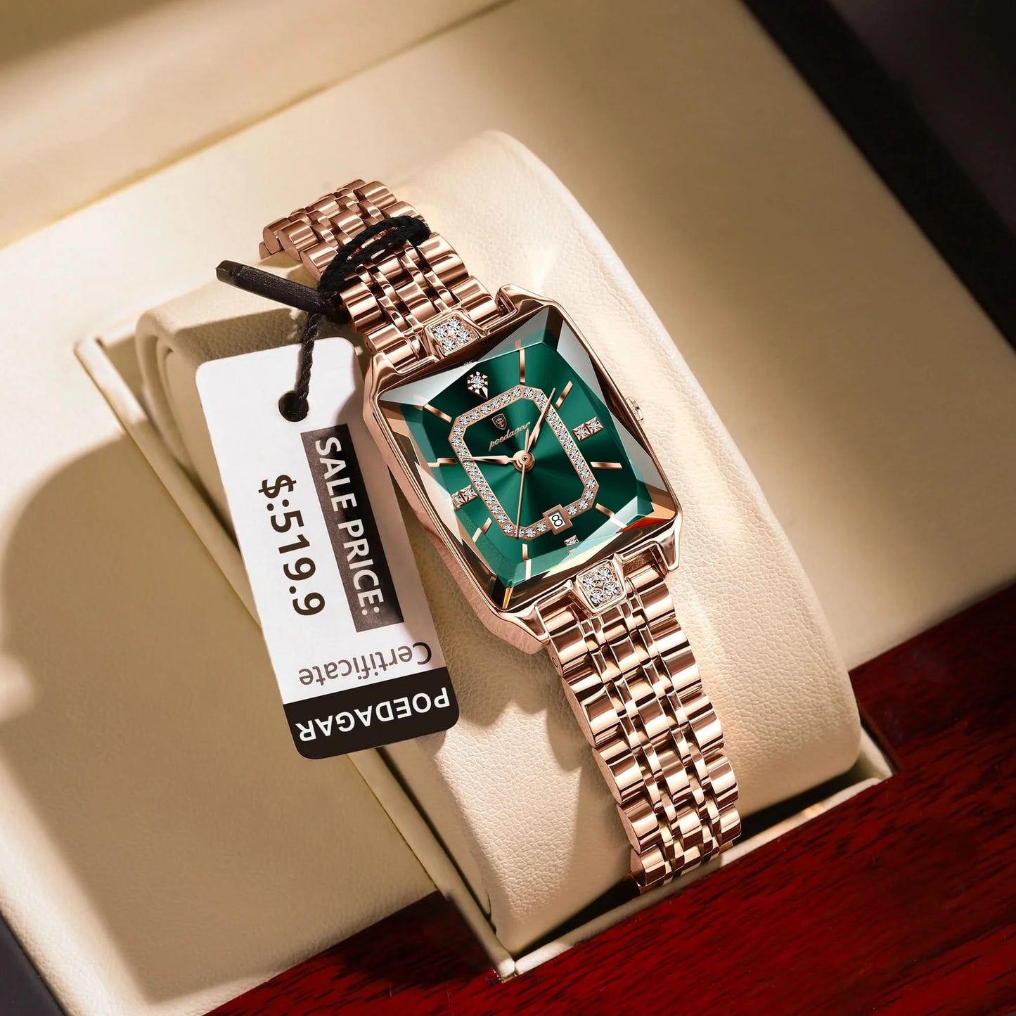 POEDAGAR Luxury Watch For Woman Waterproof Calendar High Quality Ladies Watch Stainless Steel Quartz Women's Watches Elegant+Box - M & M Global