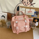 Japanese high-capacity single-shouldered slouch bag for schoolgirls, carry-on canvas messenger bag, Japan and South Korea - M & M Global