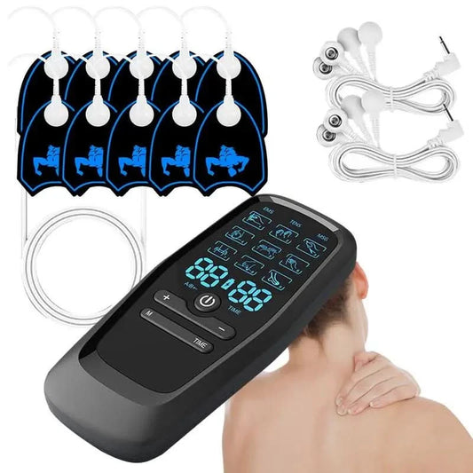 Micro-Current Massager Electric Cervical Neck Massage Machine Multi-Functional Muscle Exercise Massager For Travel Business Trip - M & M Global