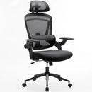 JHK Ergonomic Mesh Adjustable Lumbar Support Office Chair 120°Tilt High Back Comfortable Computer Chair with Soft Flip Up Arms