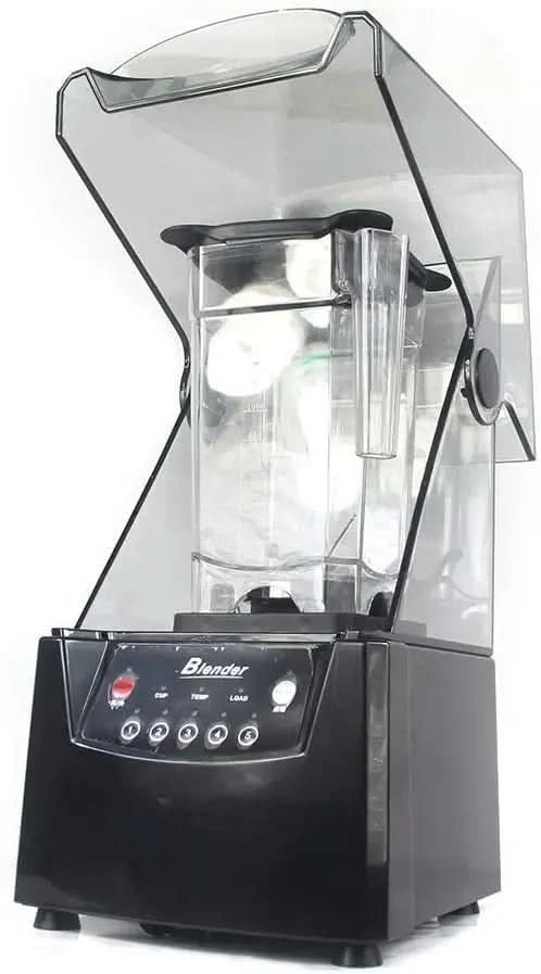 Soundproof Blender, 110V 2600W 1.8L Commercial Fruit Juice Smoothie Maker With Shield Quiet Sound Enclosure for Puree, Ice Crush - M & M Global