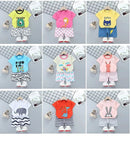 2PCS Children's Sets mother Kids Clothes Boys Girl T-shirt Shorts Summer Cotton Short sleeve Baby Children Clothing Toddler Suit - M & M Global