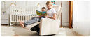 JHK Rotating Rocking Chair Recliner With Oversized Foot Swivel Rocking Rocker Recliner Glider Nursery Chair for Living Room