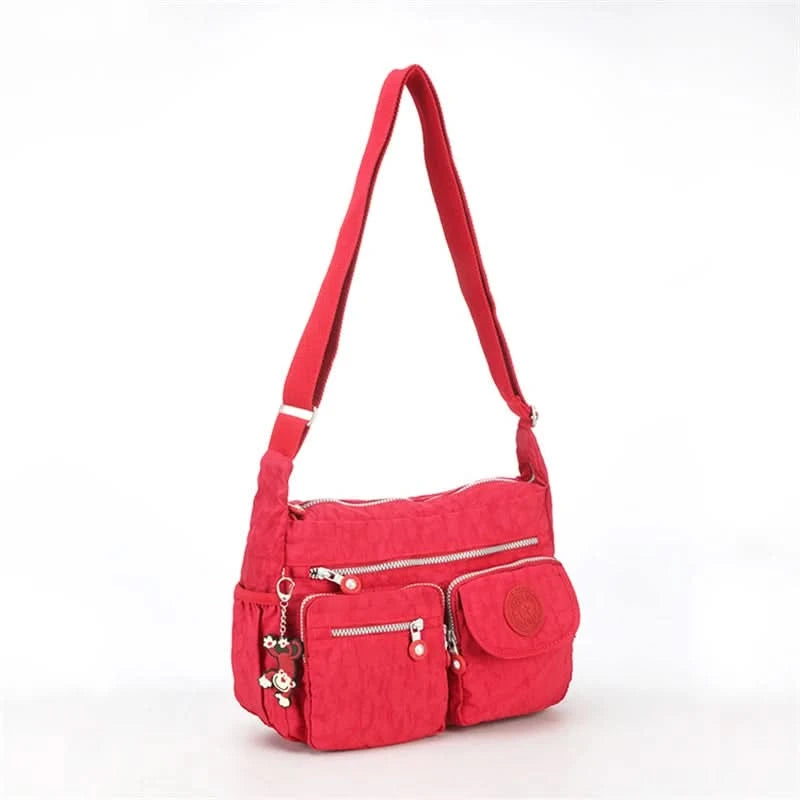 High Quality A4 Men Women Shoulder Messenger Bag Cross Body Large Capacity Purse Waterproof Lightweight Blue Purple Red M0938 - M & M Global