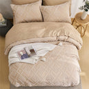 7 Pcs luxury cut flower design Comforter Set, soft microfiber, lightweight and breathable,Bedding Set for all seasons