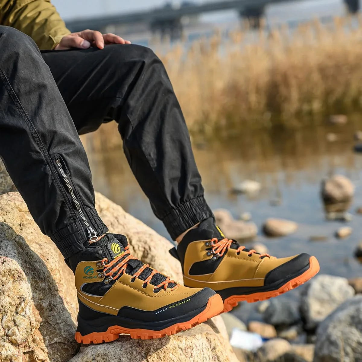Safety Shoes Men Work Sneakers Indestructible Shoes Anti-smash Puncture-Proof Protective Shoes Steel Toe Construction Work Boots