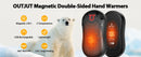 Hand Warmer2 Pack Rechargeable Hand Warmers 12000mAh Dual Sided Electric Heater Fast Charging Portable Winter Warm Hands USB