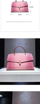 Crocodile Pattern Leather Women's Handbags Luxury Fashion Lady Shell Shoulder Crossbody Bag Top Handle Messenger Bags - M & M Global