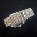 Luxury Original Brand Men Watch Fashion Bling Diamond Inlay Square Wristwatch Hip Hop Iced Out Man Jewelry Clock - M & M Global