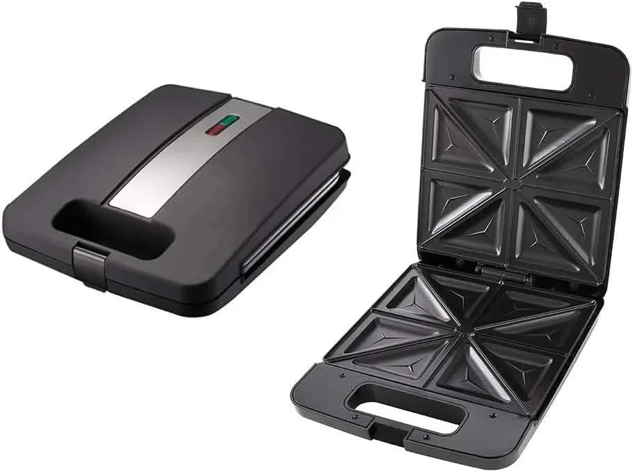 KEWER 1200W Triangle Waffle Maker Multifunctional Large Capacity Double-sided heating 5-in-1 Sandwich Breakfast Maker For Home - M & M Global