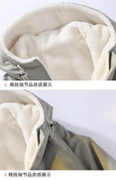 Reversible Winter Lamb  Fleece Hooded Jacket Streetwear Men Women Reversible Cotton Jackets Casual Zipper Thick Warm Coat