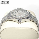 2025 Hot Fashion Gold Watches Women Luxury Stainless Steel Elegant Iced Diamond Jewelry Quartz Wristwatch Ladies Dropshipping - M & M Global