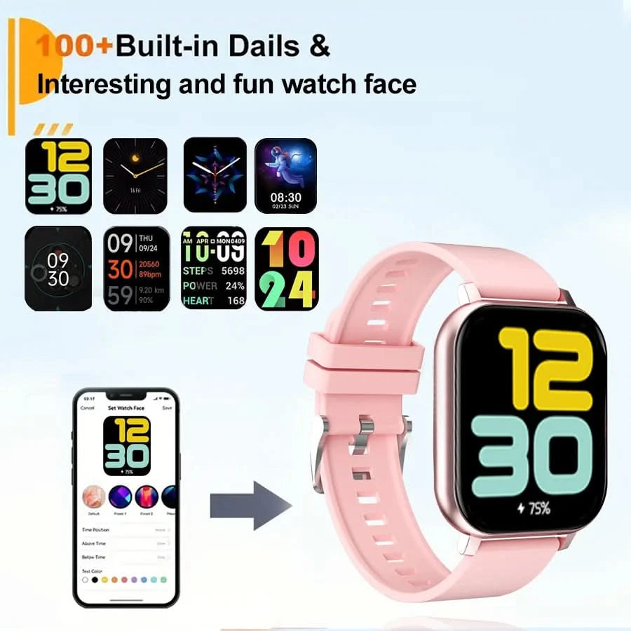 Children's boy and girl smartwatches, Music players, pedometers, High-definition touch screens, Puzzle games, Wireless calling