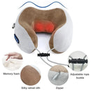 Electric Neck Massager With Heat Vibration 3D Kneading Shiatsu Massage U Shaped Pillow For Shoulder Cervical Pain Relief Fatigue - M & M Global