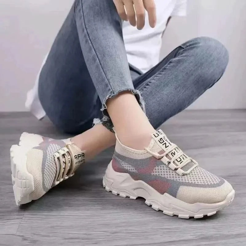 2025 Sneakers Women Platform Flat Shoes Woman Shoes Green Casual Trainers Ladies Chunky Sneakers Women Shoes - M & M Global