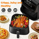 Air Fryer 7.2 QT 1700W Oilless Oven Healthy Cooker Air Fryers Large Capacity with 12 Presets, Visible Cooking Window, LCD Touch - M & M Global