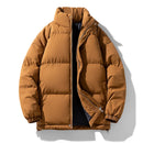 Winter Parka Men Brown Thick Warm Jackets Big Size Oversize Cotton Padded Windbreaker Outwear Waterproof Loose Coats