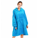 Winter women's hooded pajamas, with pockets and cuffs, suitable for casual home wear, with plush lining, a great choice