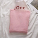 Korean High Collar Knitted Long Sleeve Base Shirt Pure Color Slimming Versatile Underwear Elegant Inner Long Top Women's Fashion