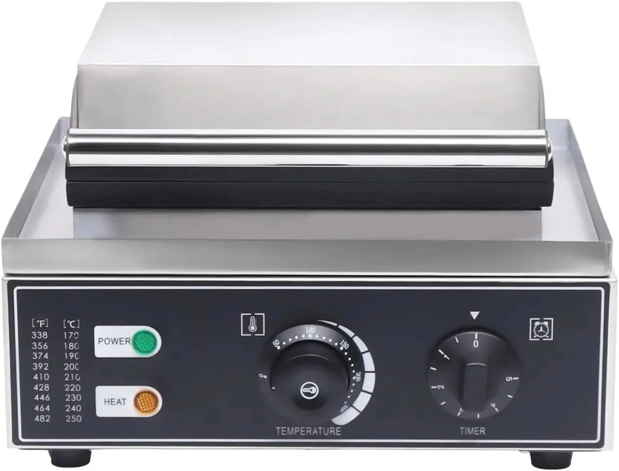 Commercial Donut Pancakes Maker Machine Non Stick Surface Double Sided Heating Two Knobs Versatility Control Temperature Time In - M & M Global