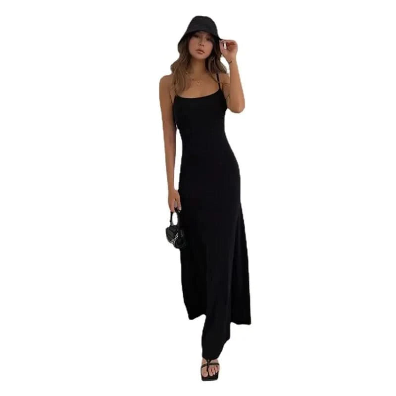 Summer Sexy Bodycon Long Dress Womens Y2k Clothes Sleeveless Sundress Evening Backless Dresses for Women Aesthetic 2024 - M & M Global