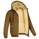 Winter Lambswool Coats Thicken Warm Jackets Long Sleeve Zipper Hoodies Casual Sports Fleece Black Coat Hooded Men's Women Jacket