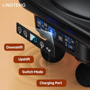 LINGTENG Massage Gun Deep Tissue Massager - 6 Heads, 9 Gears 4 Modes, Handheld Back Muscle Percussion, Perfect Gift