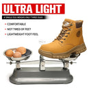 High-top PU anti-smash anti-puncture breathable safety shoes