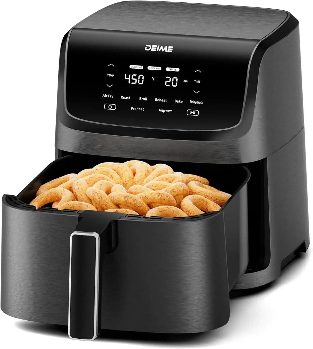 Air Fryer 7.2 QT 1700W Oilless Oven Healthy Cooker Air Fryers Large Capacity with 12 Presets, Visible Cooking Window, LCD Touch - M & M Global