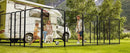 JHK 16 Panel Dog Playpen Indoor Pet Fence Exercise for Yard Gate Heavy Duty Crates with Doors Metal Dog Pen for Camping Outdoor