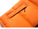 Men's Vest Jacket Autumn Winter Parkas Oversize Stand Collar Zipper Pockets Orange Windbreaker Waistcoat Plus Size Same