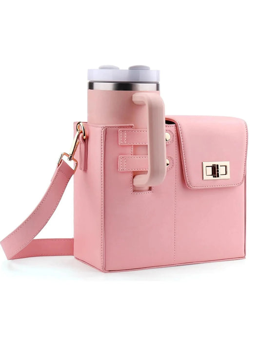Outdoor portable crossbody water cup protection multifunctional universal water bottle storage bag single shoulder solid color - M & M Global