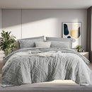 7 Pcs luxury cut flower design Comforter Set, soft microfiber, lightweight and breathable,Bedding Set for all seasons