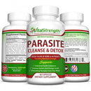 Intestinal Detox with Black Walnut, Wormwood & More - Eliminates Parasites & Other Intestinal Worms, 60 Capsules - M & M Global