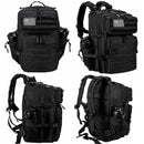 LHI 45L/35L/25L Tactical Backpack for Men and Women Waterproof Athlete Gym Outdoor Bag Travel Hiking Rucksack with Bottle Holder - M & M Global
