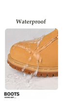 Boots Men High Top Boots High Quality Women Leather Shoes Fashion Outdoor Sneakers Men Lace Up Non-Slip Ankle Boots for Couple - M & M Global