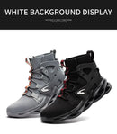 Steel Toe Shoes for Men Work Boots Lightweight Sneakers Indestructible Boots Anti-smash Anti-Punctur Construction Safety Shoes