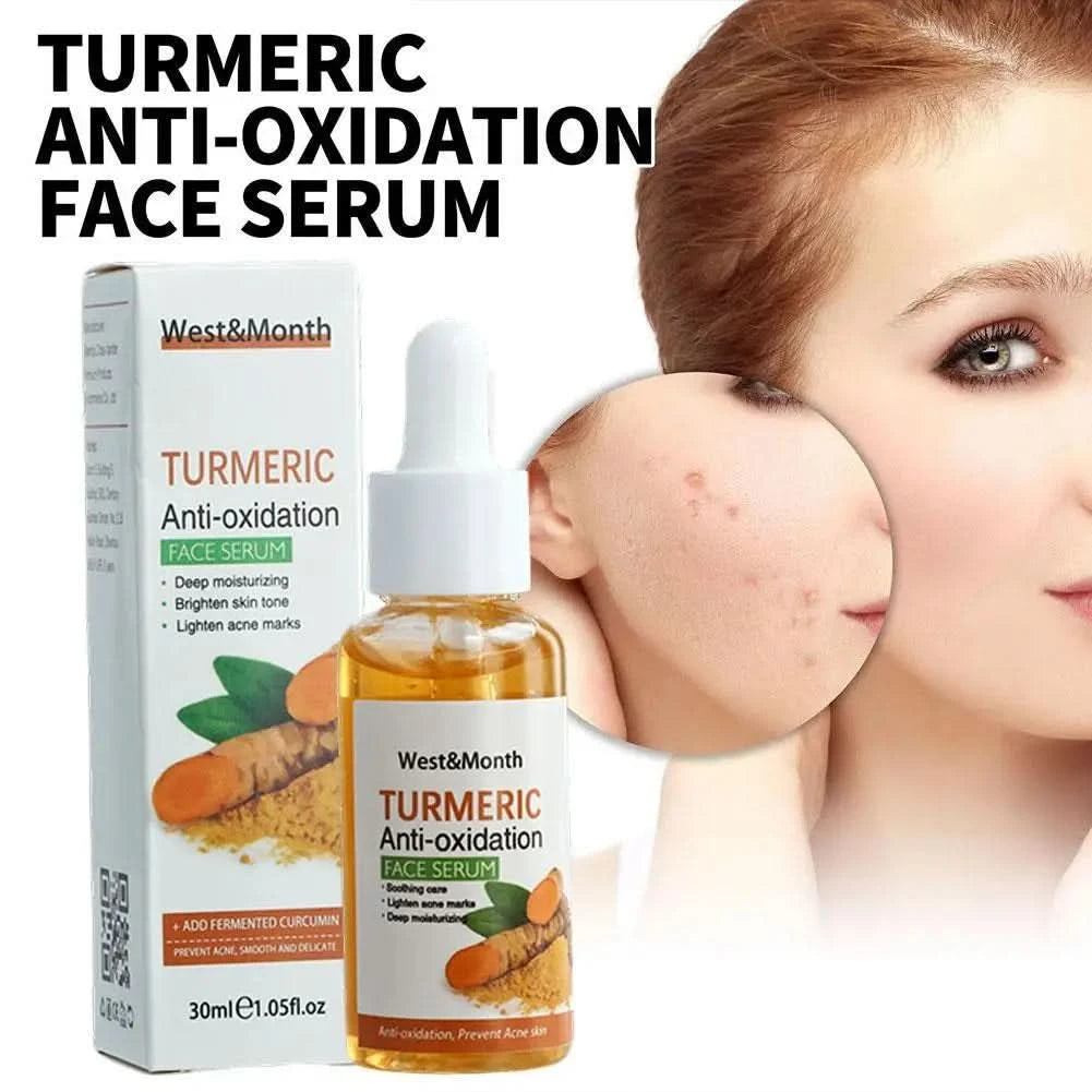 Turmeric Face Whitening Serum Turmeric Anti-oxidation Serum Turmeric Dark Spot Corrector Serum Facial Brighten Turmeric Oil Soap - M & M Global