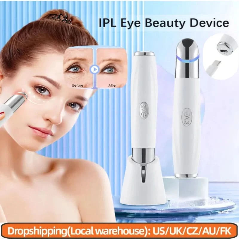 EMS Micro-current Neck Face Beauty Device LED IPL Skin Rejuvenation Cleaning Double Chin Removal Facial Lifting Firming Massager - M & M Global