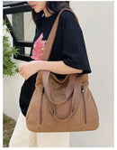 Cross-border large-capacity canvas women's bag, casual cross-body bag, Korean-style fashionable tote bag, simple handbag, new st - M & M Global