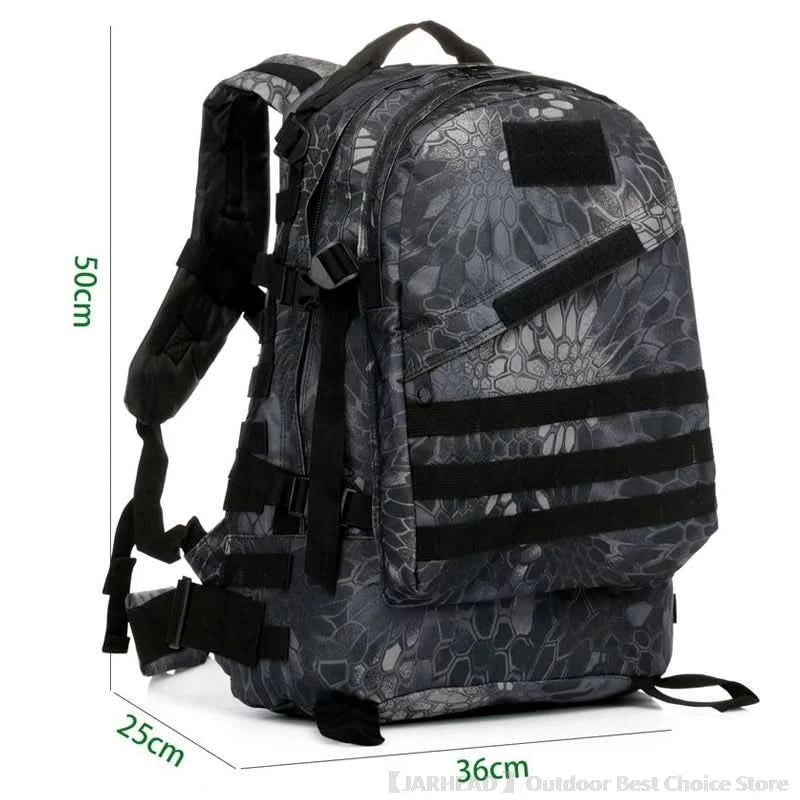 Outdoor Sport Camping Backpack Hiking Trekking School Bag Travel Cycling Walking Large Capacity Rucksack 3D Tactical Backpack - M & M Global