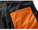 Men's Vest Jacket Autumn Winter Parkas Oversize Stand Collar Zipper Pockets Orange Windbreaker Waistcoat Plus Size Same