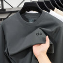 High end fashion men's brand exquisite letter badge long sleeved spring and autumn comfortable casual zipper decoration T-shirt