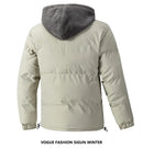 Winter New Thick Plus Size Warm Men's Fake Two-piece Trendy Cotton Jacket with Loose Zipper and Casual Cotton Jacket for Men