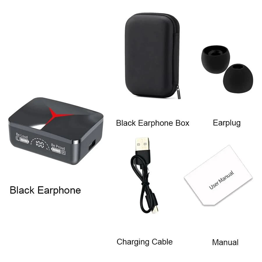 Original TWS M90 Wireless Headphones Sliding Cover Gaming Earphone Bluetooth 5.3 Sport Earbuds Music Headsets For Iphone Xiaomi - M & M Global