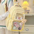 Japanese Style Kawaii Backpack Girls Transparent Ita Bag Women Large Capacity Backpack Fashion School Bag for College Student JK - M & M Global