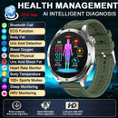 2026 New Nursing Grade ECG Health Smart Watch Blood Pressure Lipid Uric Acid 650nm Dual-Probelaser Heart Analysis Smartwatch