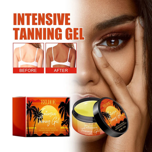 EELHOE tanning care gel for fast tanning creates natural bronzer, refreshing and moisturizing skin, and body tanning aid cream - M & M Global